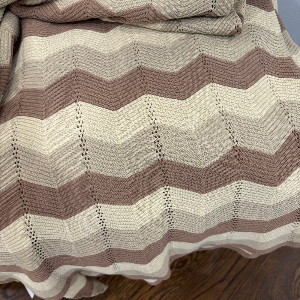 NWT ADV Decor Set of two throws 100% cotton size 50x60